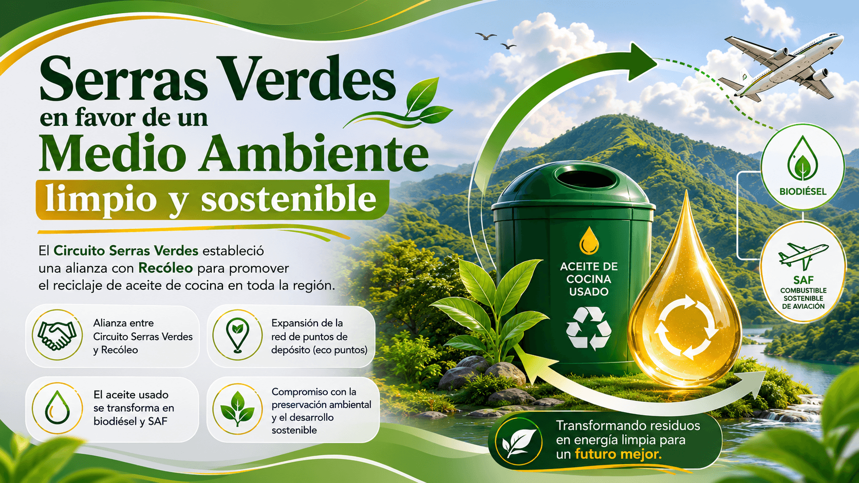 Serras Verdes a favor de un Medio Ambiente limpio y sostenible